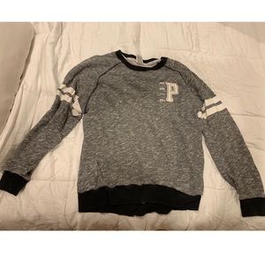PINK Victoria's Secret Tops - Victoria’s Secret PIINK gray crew neck sweatshirt PINK Victoria's Secret Tops - Victoria’s Secret PIINK gray crew neck sweatshirt
